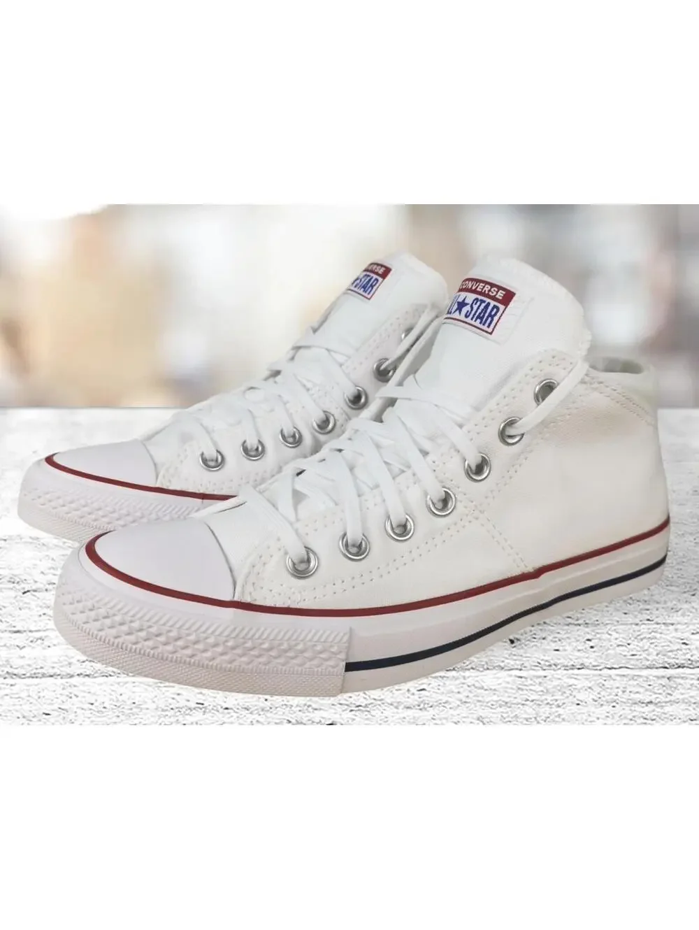 Converse All Star CTAS Madison Mid White Womens Athletic Sneaker Size 7 New
